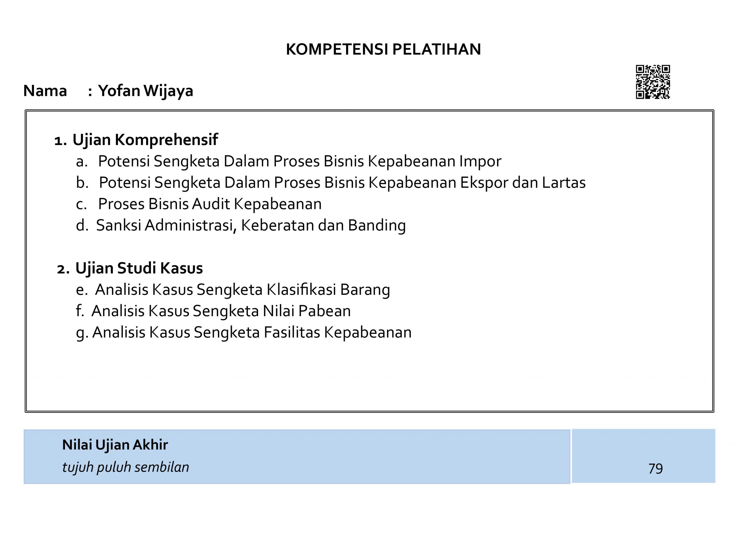SERT ADVANCE 05 Yofan Wijaya